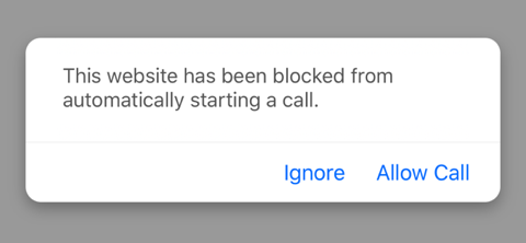 Blocked call
