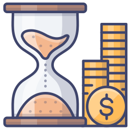 5664545 efficient hourglass money time icon