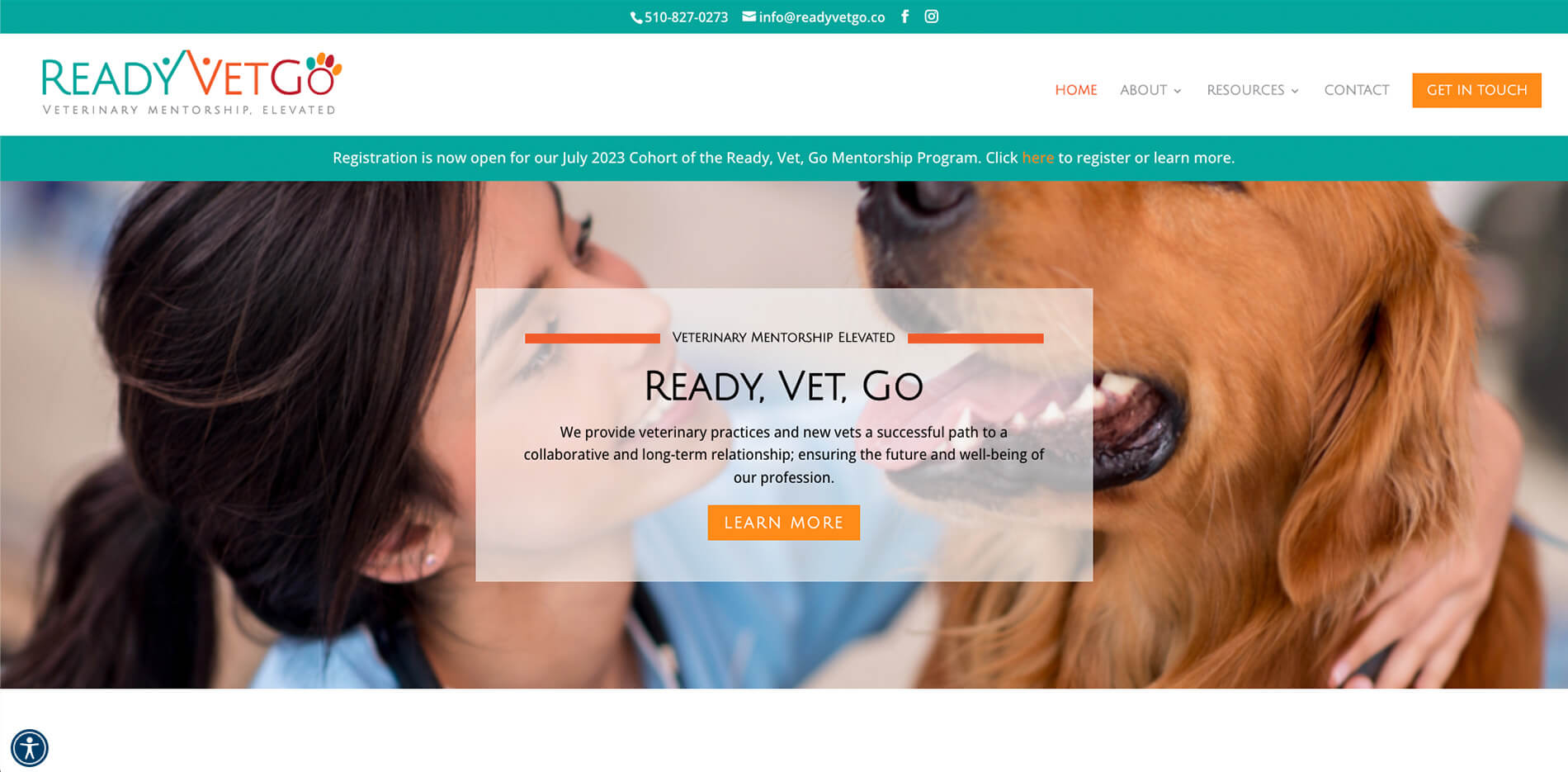 ready vet go homepage