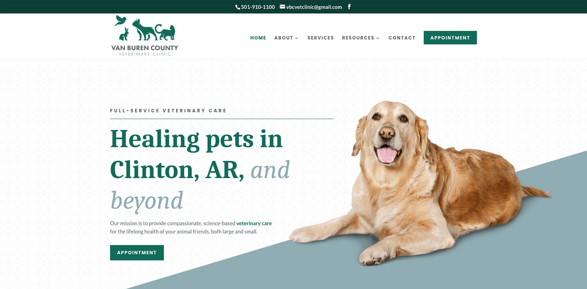 Van Buren County Veterinary Clinic homepage